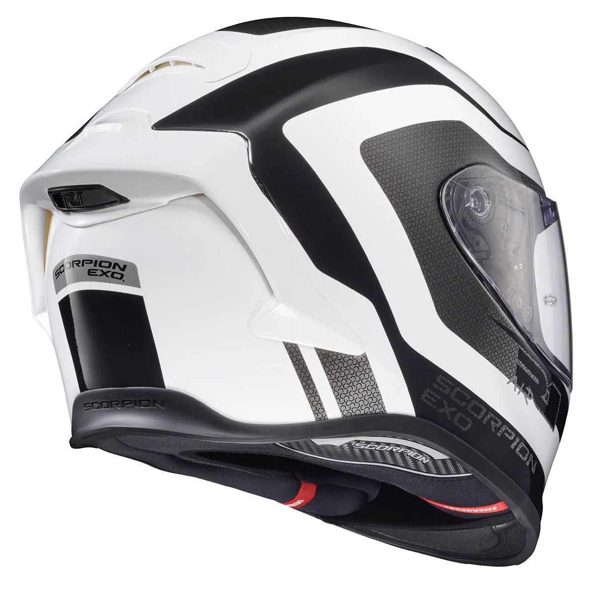 Scorpion EXO-R1 Air Full Face Hive White/Black