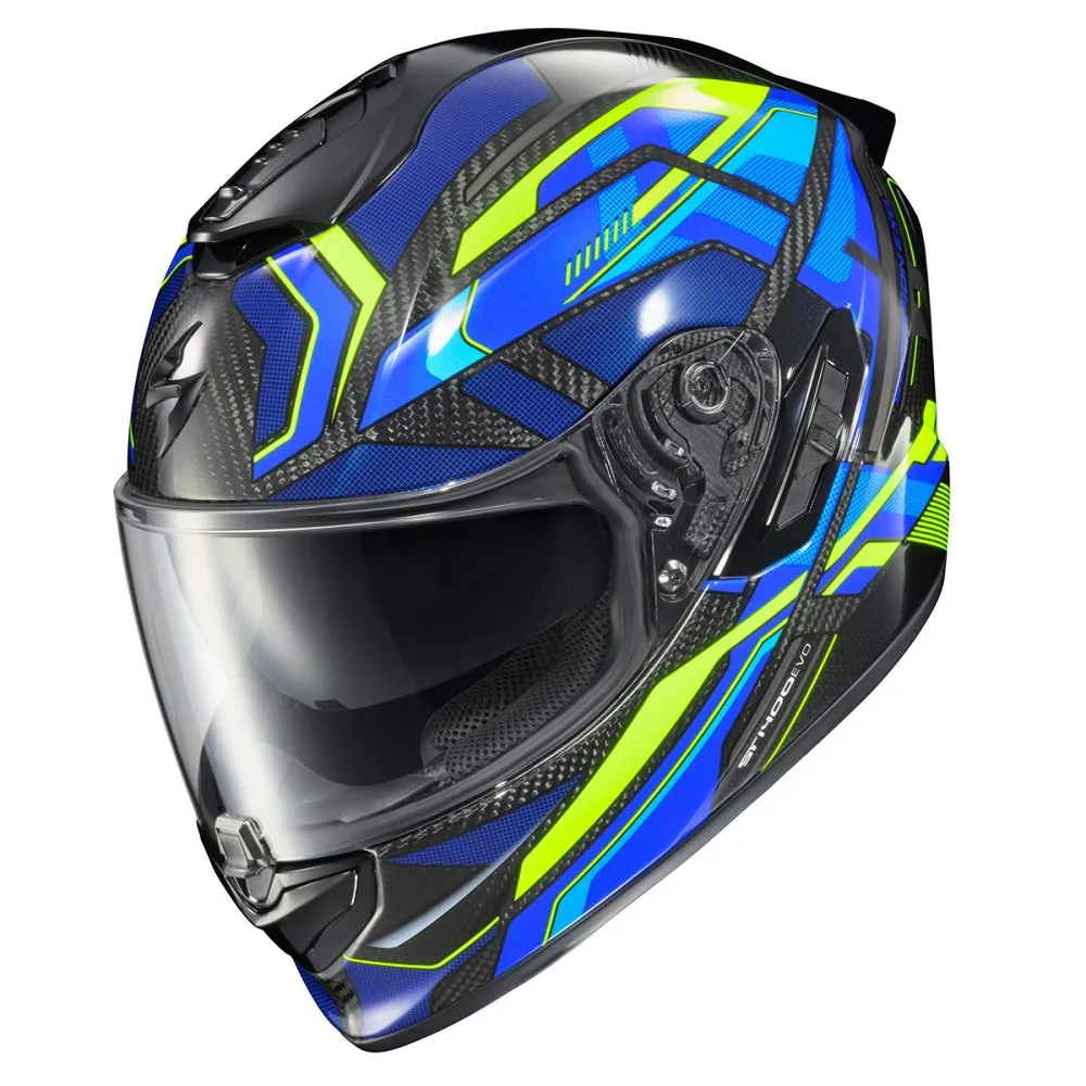 Scorpion EXO-ST1400 Carbon Full Face Helmet Hex Gloss Blue