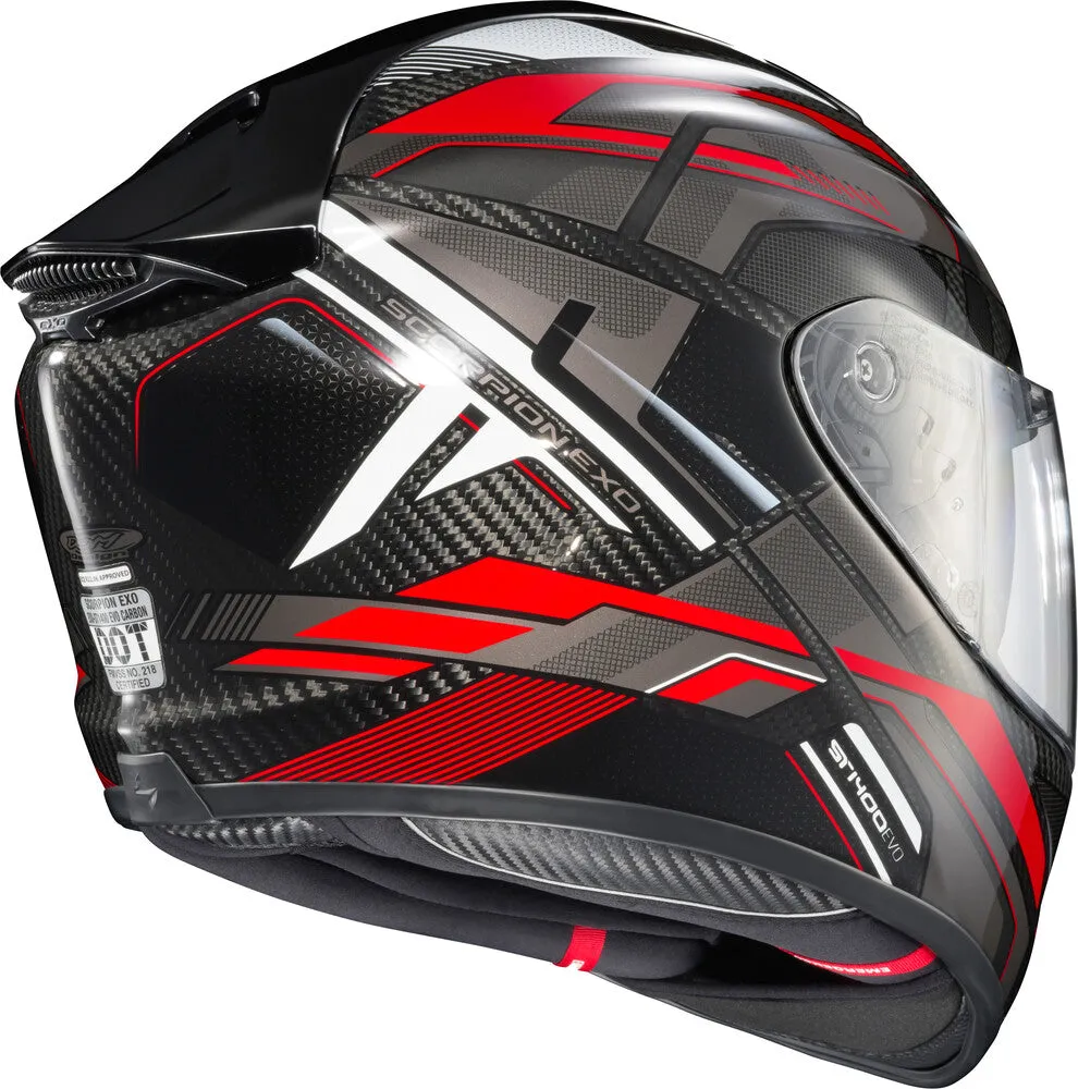 Scorpion EXO-ST1400 Carbon Full Face Helmet Hex Red