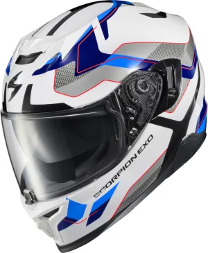 Scorpion EXO-T-520 Full Face Helmet Zuse White Blue