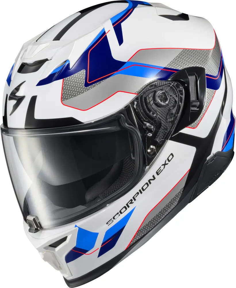 Scorpion EXO-T-520 Full Face Helmet Zuse White Blue