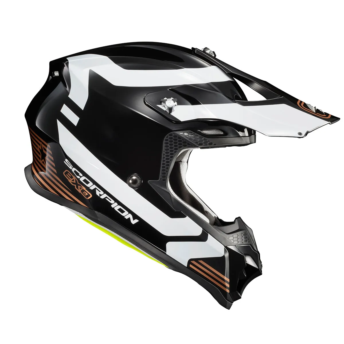 Scorpion VX-16 Off Road Helmet Format Graphic Gold