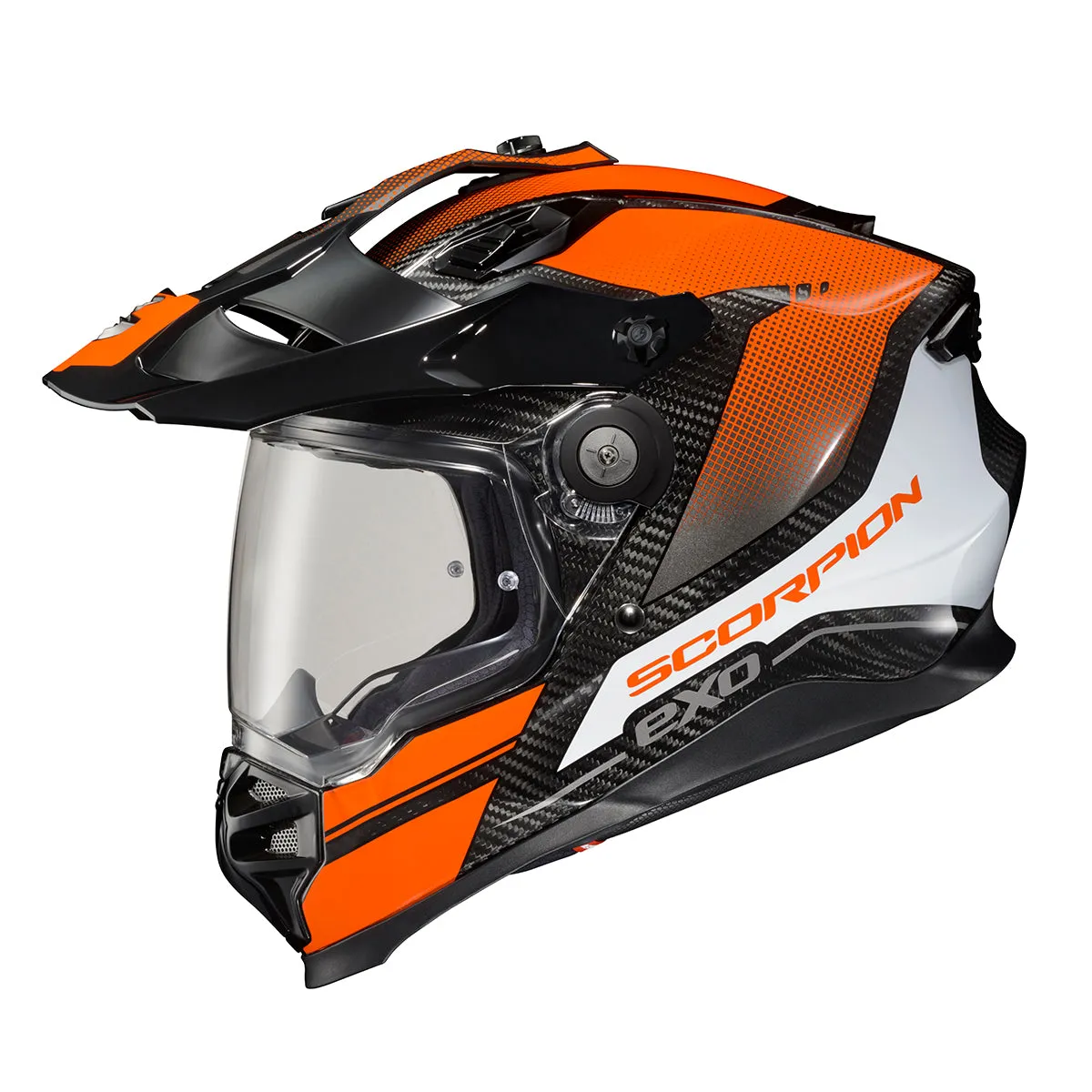 Scorpion XT9000 Dual Sport Helmet Carbon Trailhead Orange