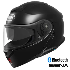Shoei Neotec 3 Modular Helmet Gloss Black SRL 3 Installed