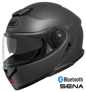 Shoei Neotec 3 Modular Helmet Matte Deep Grey SRL 3 Installed