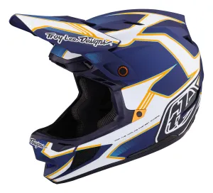Troy Lee Designs D4 Composite Full Face Helmet with MIPS - Matrix - Blue - 2023