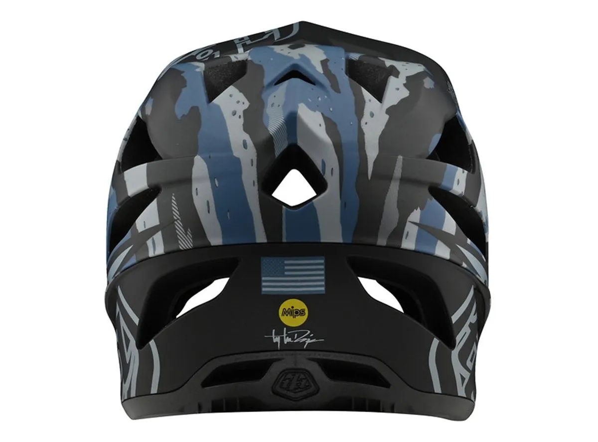 Troy Lee Designs Stage Full Face Helmet - Camo - Light Blue - 2020