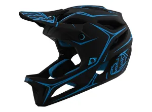 Troy Lee Designs Stage Full Face Helmet - Pinstripe - Black-Cyan - 2020