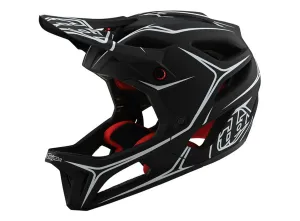 Troy Lee Designs Stage Full Face Helmet - Pinstripe - Black-White - 2020