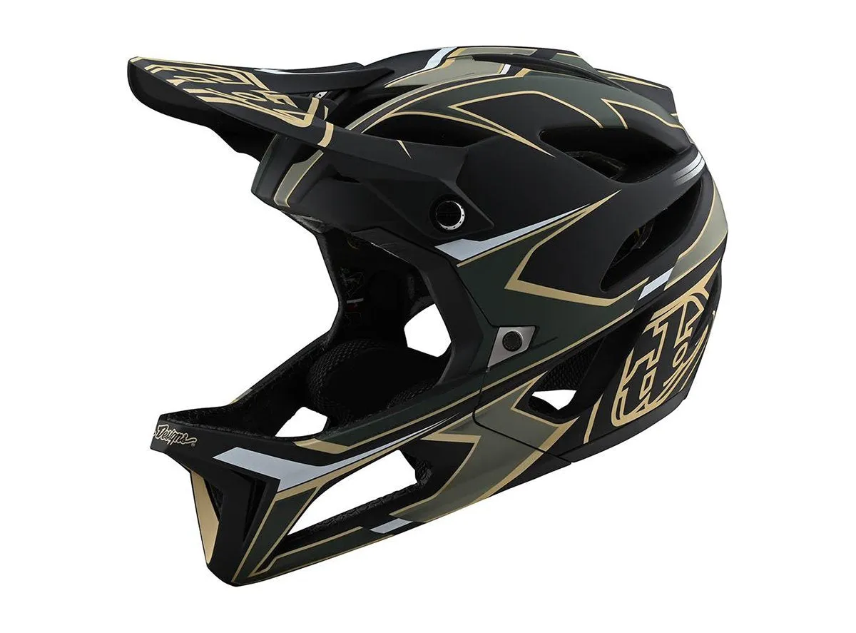 Troy Lee Designs Stage Full Face Helmet - Ropo - Green-Gold - 2020