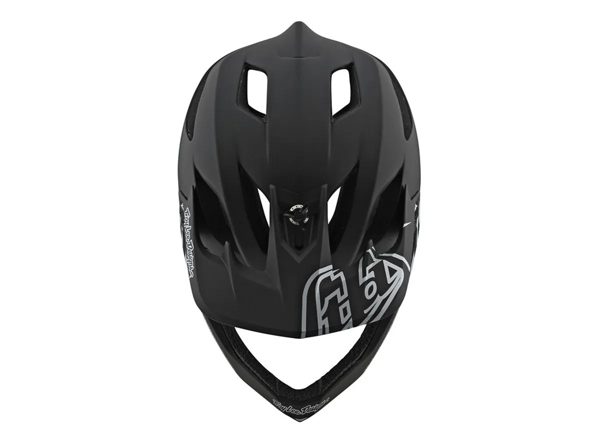 Troy Lee Designs Stage Full Face Helmet - Stealth - Black-Silver - 2020