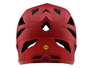 Troy Lee Designs Stage Full Face Helmet - Stealth - Red - 2020