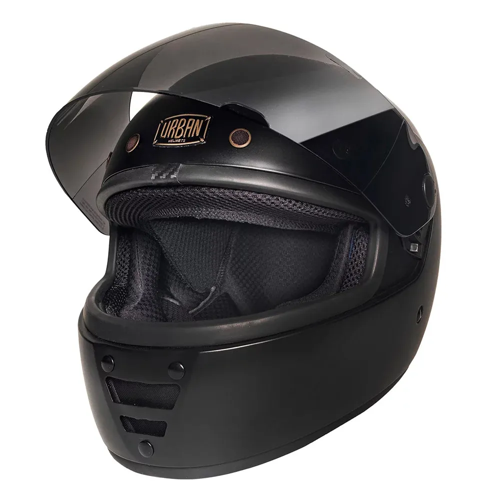 Urban Full Face Helmet Cafe Racer Graph-X Black