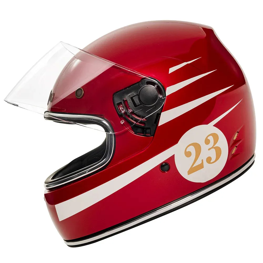 Urban Full Face Helmet Cafe Racer Shifuto RED