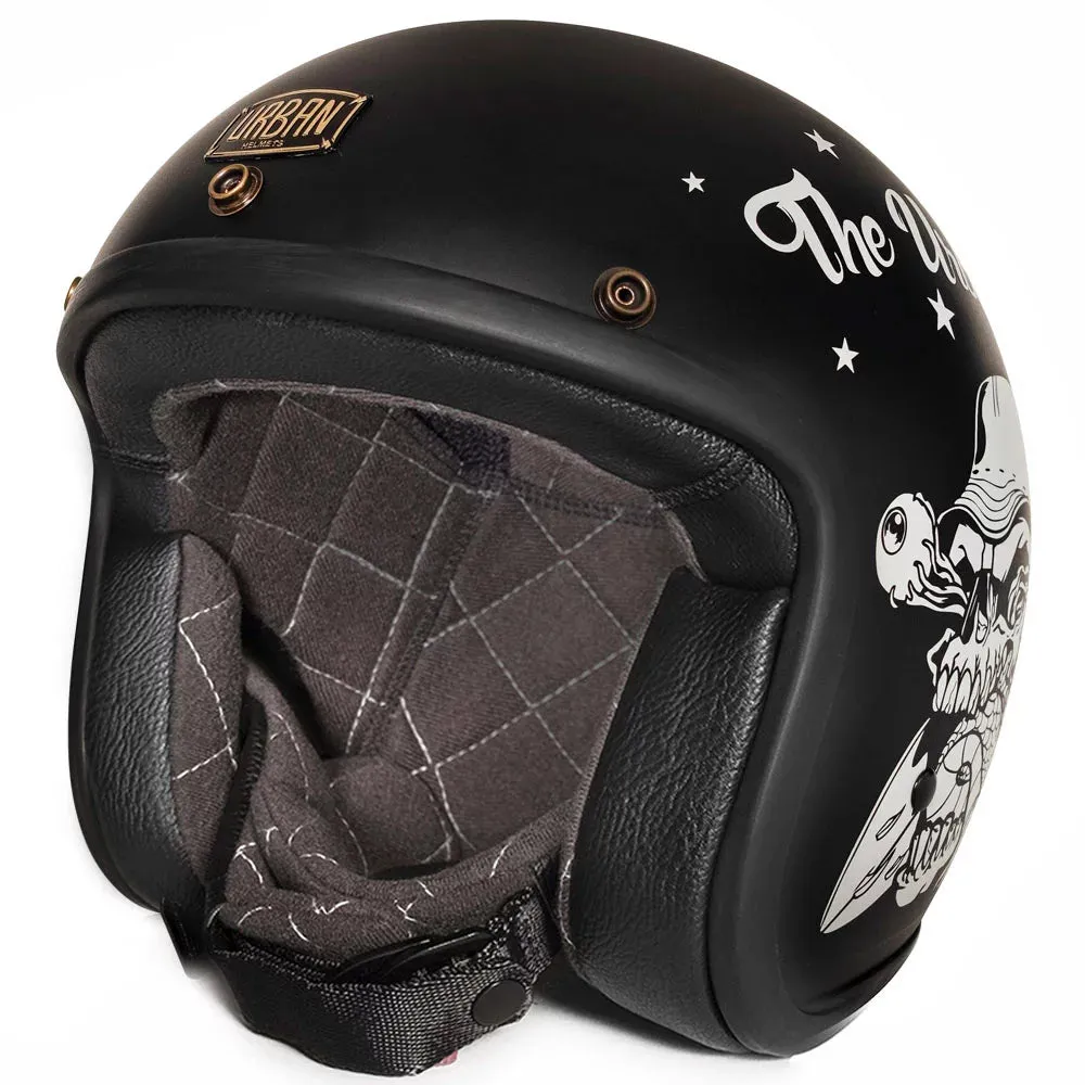 Urban Open Face Helmet Tracer Snake n' Skull