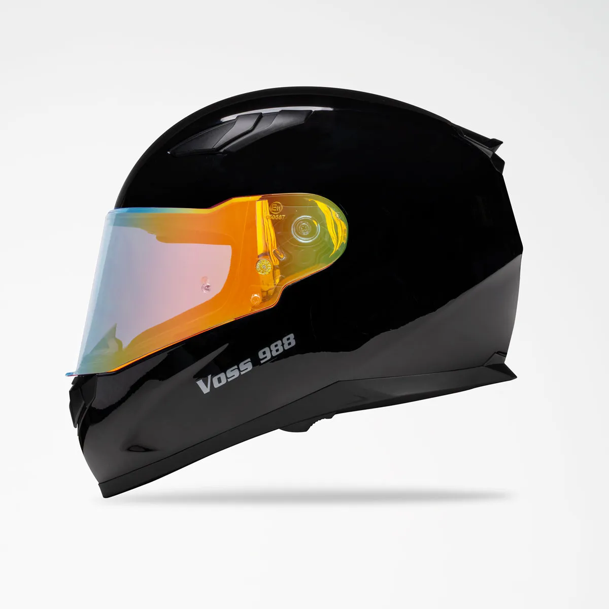 Voss 988 Moto-1 Gloss Black Helmet