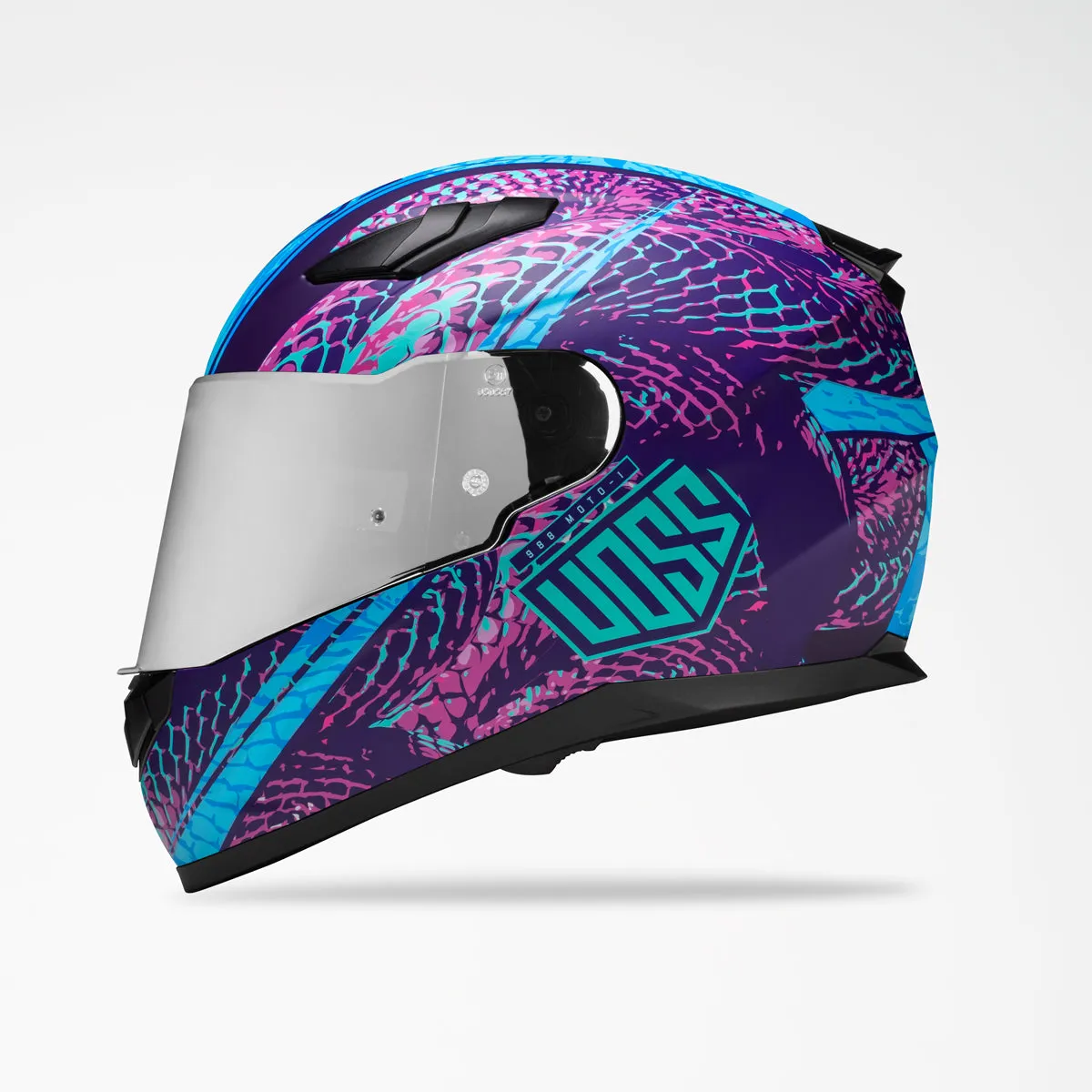 Voss 988 Moto-1 Purple Haze Serpienti Helmet