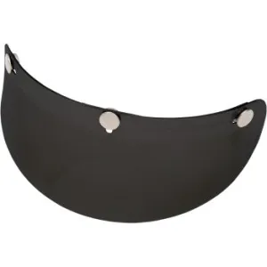 Z1R 3-Snap Bubble Visor Black