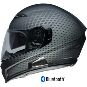 Z1R Jackal Full Face Bluetooth Helmet Waveform Gray
