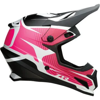 Z1R Ladies Off Road Helmet Rise Graphic Pink