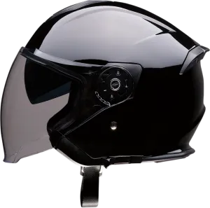 Z1R Open Face Helmet Road Maxx Gloss Black