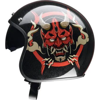 Z1R Open Face Helmet SV Saturn Helmet Devilish Gloss Black/Red